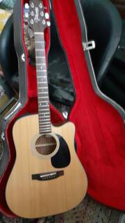 chitarra acustica takamine g series cutaway + custodia rigida