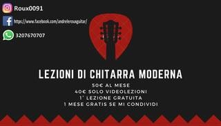 lezioni di chitarra a 40/50 euro mensili