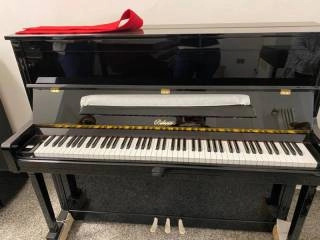 pianoforte verticale bohemia nero lucido