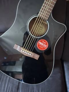 fender cd60-sce black