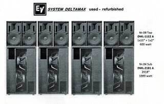 sistema audio electro voice deltamax