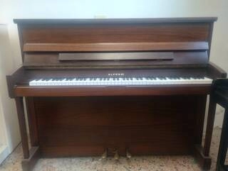 pianoforte alfonsi 116 meccanica renner con trasporto e panca inclusi