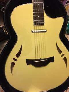 chitarra acustica semiacustica crafter sa-ivory doppio pickup piezo