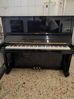 pianoforte yamaha u3 as con pedale tonale con trasporto e panca