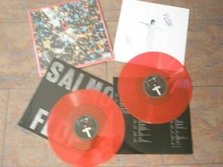 salmo - flop - 2xlp rossi trasp - firmato - parz-sigillato