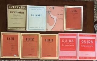 libri per lo studio del pianoforte - 9 libri