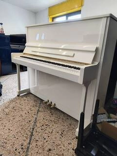 pianoforte hoffmann 128 t seminuovo bianco lucido con trasporto