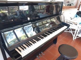 pianoforte verticale petrof nero lucido cecoslovacco 1974