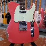 fender - custom shop 1963 63 telecaster relic fiesta red - spedizione gratis