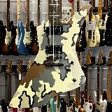 ltd - snakebyte james hetfield kuiu camo satin + orignal case - spedizione gratis