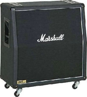 marshall 1960 a - cassa per chitarra 300w 4x12 - switchable mono / stereo angled
