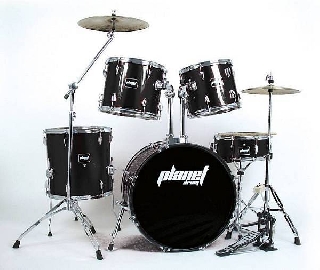 planet drum p-2000 - batteria acustica completa - db52-127 colore nero