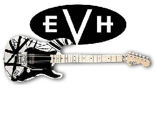 evh striped series white with black stripes