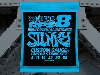 ernie ball 2238 - rps 8 extra slinky - 8-38