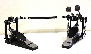 extreme pedale doppio per batteria con doppia catena e piastra in metallo - exp6h