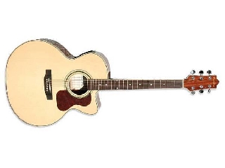 olveira chitarra acustica jumbo elettrificata spalla mancante - jg600ce