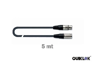 quik lok mx 775-5 - cavo microfono - 5 metri - bilanciato