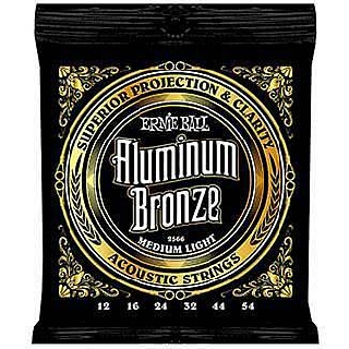 ernie ball 2566 - aluminum bronze medium light - corde per chitarra acustica 12-54