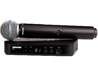 shure blx24 / beta 58 m17 - sistema palmare wireless supercardioide per voce - m17 (662-686mhz)