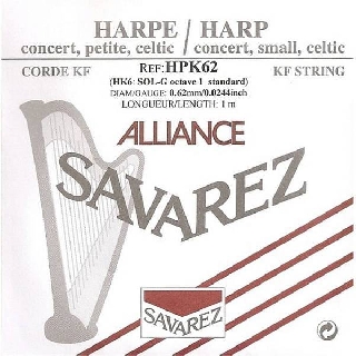 savarez hpk62 ottava 1, nota sol (0.62 mm)