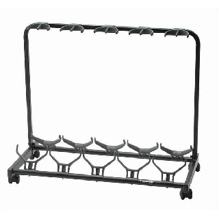 quik lok gs-450 - rastrelliera 5 chitarre con ruote