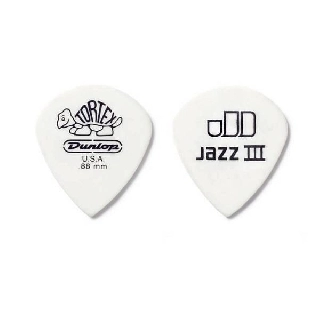 dunlop 478p.10 tortex white jazz iii - 12 plettri - misura 1.0 mm