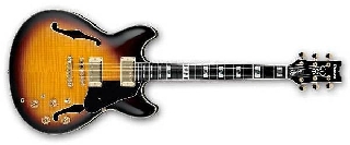 ibanez jsm10-vys - john scofield model - vintage yellow sunburst