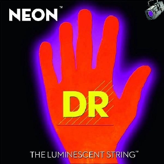 dr strings noe7-10 - neon - corde fluorescenti per chitarra elettrica sette corde