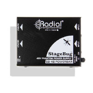 radial sb48generatore per microfoni 48v 2 canali