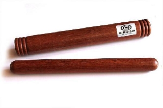 supercussion claves professionale da 25cm in legno con battente