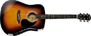 squier by fender sa-105 sunburst - chitarra acustica