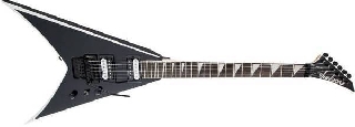jackson js series king v js32 amaranth fingerboard black w/white bevels