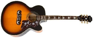 epiphone j-200 ec studio vs- chitarra acustica jumbo elettrificata