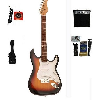 extreme eg110 kit sb guitarpack sunburst chitarra + amplificatore + accessori