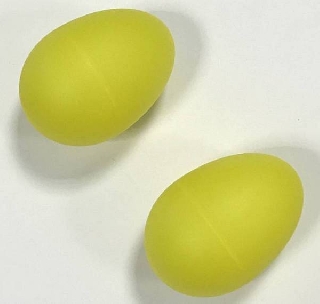 extreme m101 coppia shaker a forma di uovo in plastica colore giallo