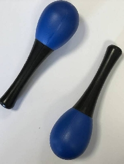 extreme dp14 coppia maracas in plastica colore blu