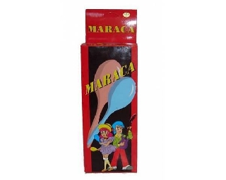 extreme ma1yw yellow coppia maracas plastica gialle con scatola colorata