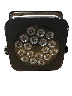extreme quad flat-1812 par led 216 watt 18 x 12w + controllo dmx