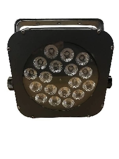 extreme quad flat-1812 par led 216 watt 18 x 12w + controllo dmx