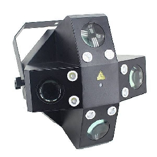 extreme x-trifex spider bundle effetto 3 in 1 con case flower e strobo e laser