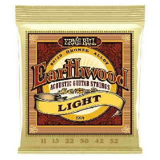 ernie ball 2004 earthwood 80/20 bronze light 11-52 - muta di corde per chitarra acustica