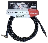 extreme-sfjj0035m-cavo-audio-jack-dritto-angolo-cotonato-nero-od8-serie-custom-per-strumenti-live--studio-5-metri