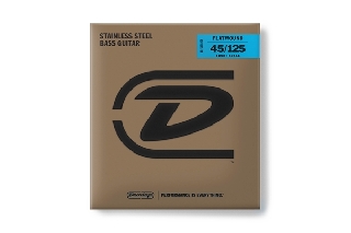 dunlop dbfs45125s corde basso flatwound scala corta set/5