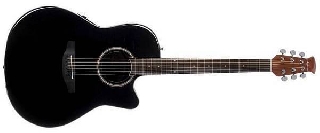 applause by ovation ab 24 ii-5 black - chitarra elettroacustica