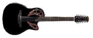 ovation ce 4412-5 celebrity elite cutaway 12-corde black