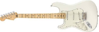 fender player stratocaster mn lh polar white