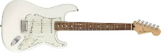 fender player stratocaster pau ferro polar white