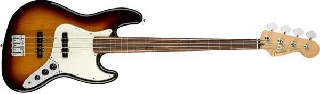 fender player jazz bass fretless pau ferro 3c sunburst
