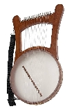muses-nevel-harp-15-corde---arpa-biblica-arpa-di-re-davide---in-legno-con-custodia