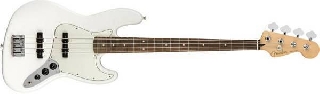 fender player jazz bass pau ferro polar white